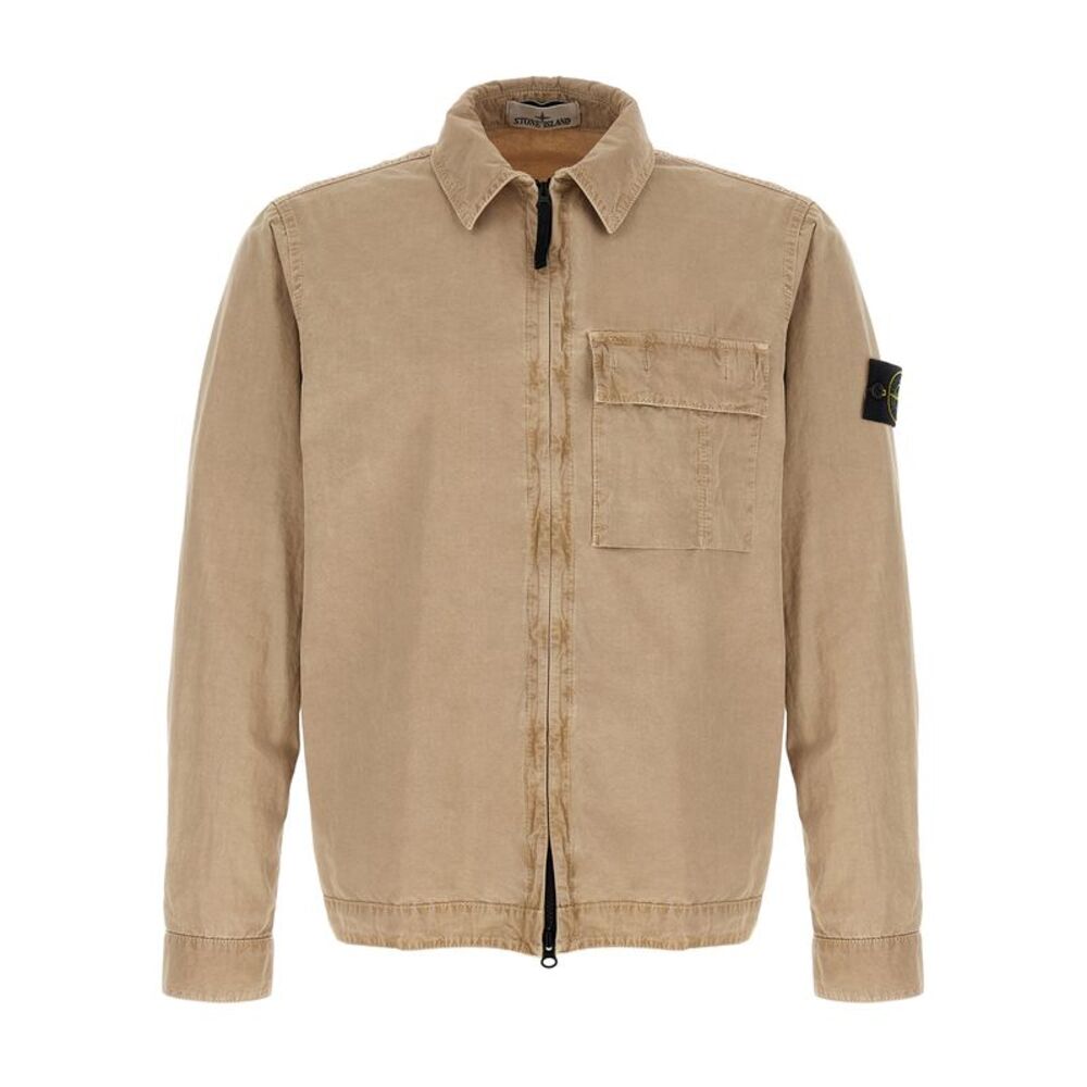 Stone Island Beige Cotton Men's Blouse